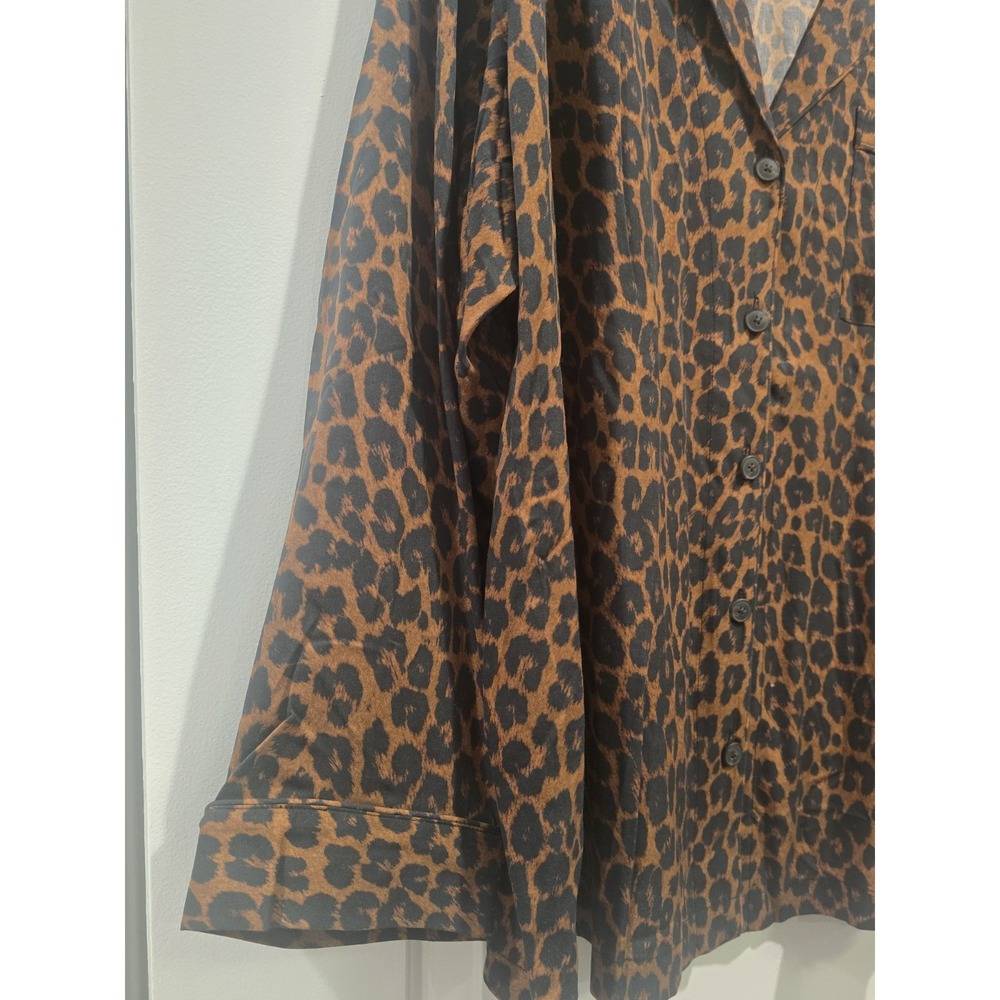 Mara Hoffman Iris Leopard-Print Button Up Pocket … - image 6